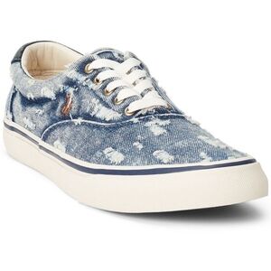 Polo Ralph Lauren's Thorton Low-top Sneaker/ Size 10.5D /Denim Distressed Cotton